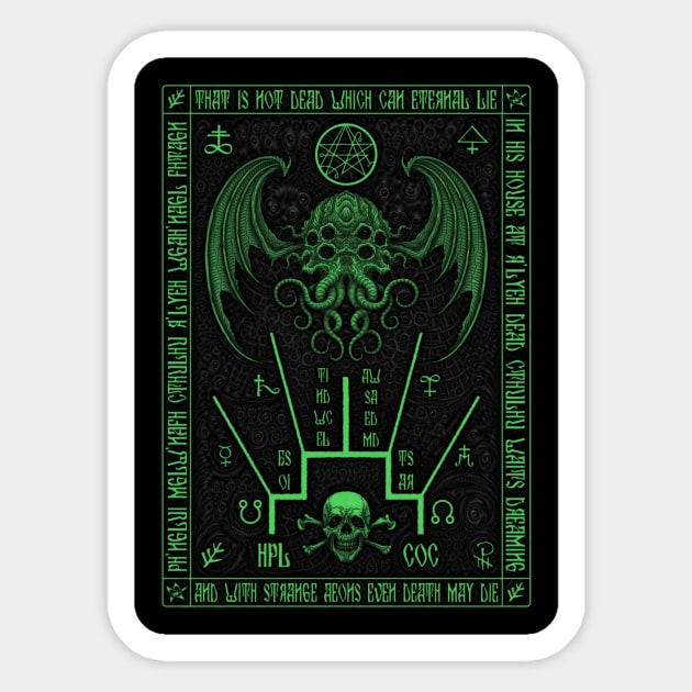 Cthulhu Schema - Azhmodai 2021 Sticker by azhmodai